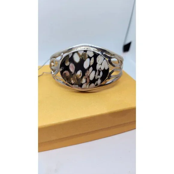 BraceletOval Peanut woodA+ Grade 40cm x 30 cm 925 Silver 42.2 gr Bracelet 20